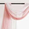 imageNICETOWN White Sheer Window Scarf 216 inch Extra Long Soft Voile Textured Bed Canopy Scarf Curtains for Event DesignsHome Decor 60 inches Wide Set of 2Ombre Blush Pink