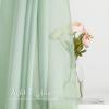 imageNICETOWN White Sheer Window Scarf 216 inch Extra Long Soft Voile Textured Bed Canopy Scarf Curtains for Event DesignsHome Decor 60 inches Wide Set of 2Sage Green