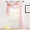 imageNICETOWN White Sheer Window Scarf 216 inch Extra Long Soft Voile Textured Bed Canopy Scarf Curtains for Event DesignsHome Decor 60 inches Wide Set of 2Ombre Blush Pink