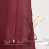 imageNICETOWN White Sheer Window Scarf 216 inch Extra Long Soft Voile Textured Bed Canopy Scarf Curtains for Event DesignsHome Decor 60 inches Wide Set of 2Haute Red