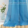 imageNICETOWN White Sheer Window Scarf 216 inch Extra Long Soft Voile Textured Bed Canopy Scarf Curtains for Event DesignsHome Decor 60 inches Wide Set of 2Turquoise