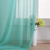 imageNICETOWN White Sheer Window Scarf 216 inch Extra Long Soft Voile Textured Bed Canopy Scarf Curtains for Event DesignsHome Decor 60 inches Wide Set of 2Pool Blue