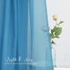 imageNICETOWN White Sheer Window Scarf 216 inch Extra Long Soft Voile Textured Bed Canopy Scarf Curtains for Event DesignsHome Decor 60 inches Wide Set of 2Turquoise