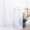 imageNICETOWN White Sheer Window Scarf 216 inch Extra Long Soft Voile Textured Bed Canopy Scarf Curtains for Event DesignsHome Decor 60 inches Wide Set of 2White