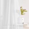 imageNICETOWN White Sheer Window Scarf 216 inch Extra Long Soft Voile Textured Bed Canopy Scarf Curtains for Event DesignsHome Decor 60 inches Wide Set of 2Light Gray