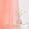 imageNICETOWN White Sheer Window Scarf 216 inch Extra Long Soft Voile Textured Bed Canopy Scarf Curtains for Event DesignsHome Decor 60 inches Wide Set of 2Coral