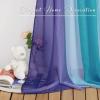 imageNICETOWN White Sheer Window Scarf 216 inch Extra Long Soft Voile Textured Bed Canopy Scarf Curtains for Event DesignsHome Decor 60 inches Wide Set of 2Ombre Lilac  Turquoise