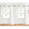 imageNICETOWN White Sheer Window Scarf 216 inch Extra Long Soft Voile Textured Bed Canopy Scarf Curtains for Event DesignsHome Decor 60 inches Wide Set of 2Off White