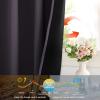 imageNICETOWN 100 Blackout Window Curtain Panels Cold and Full Light Blocking Drapes with Black Liner for Nursery 84 Inches Drop Thermal Insulated Draperies Pure White 2 Pieces 52 inches WidePurple Brown