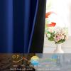 imageNICETOWN 100 Blackout Window Curtain Panels Cold and Full Light Blocking Drapes with Black Liner for Nursery 84 Inches Drop Thermal Insulated Draperies Pure White 2 Pieces 52 inches WideNavy Blue