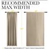imageNICETOWN 2 Panels Blackout Curtains Rod Pocket Thermal Insulated Drapes 84 inches Long EasyCare Modern Home Decoration Sunshades for Guest Room Living Room Office 62 x 84 Inch Soft Taupe