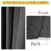 imageNICETOWN 2 Panels Faux Linen 100 Blackout Curtains for Living Room Rod PocketBack TabHook Belt Room Darkening Window Treatment with Liner Thermal Curtains for Bedroom Natural W50 x L96Charcoal Gray