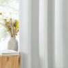 imageNICETOWN 2 Panels Faux Linen 100 Blackout Curtains for Living Room Rod PocketBack TabHook Belt Room Darkening Window Treatment with Liner Thermal Curtains for Bedroom Natural W50 x L96Greyish White