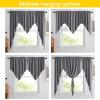 imageNICETOWN Blackout Window Treatment Pole Pocket Kitchen Tier Curtains Tailored Scalloped ValanceSwags for Living Room One Pair 36 Wide by 63inches Long Each Panel GreyGrey
