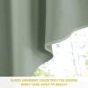 imageNICETOWN Blackout Window Treatment Pole Pocket Kitchen Tier Curtains Tailored Scalloped ValanceSwags for Living Room One Pair 36 Wide by 63inches Long Each Panel GreyGreyish Green