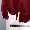 imageNICETOWN Thermal Insulated Blackout Short Curtain  Bathroom Curtain Gray Tie Up Shade for Small Window Window Valance Balloon Roman Blind Rod Pocket Panel 46 inches W x 63 inches LRed