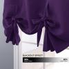imageNICETOWN Thermal Insulated Blackout Short Curtain  Bathroom Curtain Gray Tie Up Shade for Small Window Window Valance Balloon Roman Blind Rod Pocket Panel 46 inches W x 63 inches LRoyal Purple