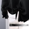 imageNICETOWN Thermal Insulated Blackout Short Curtain  Bathroom Curtain Gray Tie Up Shade for Small Window Window Valance Balloon Roman Blind Rod Pocket Panel 46 inches W x 63 inches LBlack