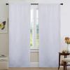 imageNICETOWN White Blackout Curtain Liners for Window  Noise Reducing Light Blocking Liner for 84 inch Curtains Set of 2 Each is 27quot x 80quot Hooks Included Greyish WhiteGreyish White