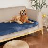 imageNICETOWN 100 Waterproof Dog Blanket Sofa Covers Couch Cover for Pets Cats Furniture Protector Dog Travel Bed Reversible Washable Mat for Car Floor 82quot W x 82quot L 1 Panel BeigeKhakiNavyStone Blue