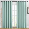 imageNICETOWN Blackout Curtains for Bedroom  Window Treatment Energy Saving Thermal Insulated Solid Grommet Blackout Drapes for Living Room Aqua Blue 1 Pair 66 by 84Inch