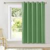 imageNICETOWN Blackout Wide Blinds for Sliding Door Forest Green W70 x L72 1 Panel Insulated Noise Reduction Drapes Privacy Vertical Curtain for Living RoomampampBedroom