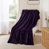 imageNICETOWN King Size Warm Sherpa Fleece Blanket Comfort Dual Sided Super Soft Fleece Throw Blanket for Bed Ultra Comfy Fuzzy Reversible Thick for Winter 90quot x 108quot OrangePurple