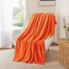 imageNICETOWN King Size Warm Sherpa Fleece Blanket Comfort Dual Sided Super Soft Fleece Throw Blanket for Bed Ultra Comfy Fuzzy Reversible Thick for Winter 90quot x 108quot OrangeOrange