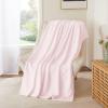imageNICETOWN King Size Warm Sherpa Fleece Blanket Comfort Dual Sided Super Soft Fleece Throw Blanket for Bed Ultra Comfy Fuzzy Reversible Thick for Winter 90quot x 108quot OrangePink