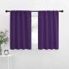 imageNICETOWN RV Blackout Curtains for Camper Windows Royal Purple 34quot x 36quot Set of 2 Kitchen Curtains Short Blackout Drapes Thermal Insulated Rod Pocket Window Treatment Draperies for Nursery