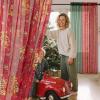 imageNICETOWN Sheer Curtains 84 inches Length for Living Room Rod Pocket Voile Texture Sheer Window Treatment for PatioGlass Door 60quot Wide Each Panel 2 PanelsChristmas Green  Red