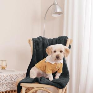 imageNICETOWN Waterproof Dog Blanket Bed Cover Sherpla Fleece Cozy Plush Bed Large Dog Blanket for Couch Sofa Floor Protecting Pet Day for Present 50quot W x 60quot L Light GreyGrey