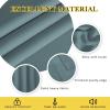 imageNICETOWN Blackout Greyish Blue Curtain 95 inches Long Energy Saving Thermal Drape Grommet Sound Reducing Light Blocking Window Treatment for Bedroom 1 Panel W52 x L95