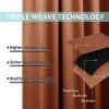 imageNICETOWN Burnt Orange 100 Blackout Lined Curtains 2 Thick Layers Completely Blackout Window Treatment Thermal Insulated Drapes for KitchenBedroom 1 Pair 52quot Width x 63quot Length Each Panel