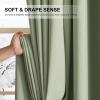 imageNICETOWN Grommet Blackout Curtains for Living Room Bedroom Window Panels Thermal Insulated Soundproof Sliding Door Curtains for Patio Glass Door W52 x L95 Inch 2 Panels Dark MallardOlive Green