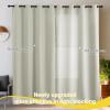 imageNICETOWN Grommet Blackout Curtains for Living Room Bedroom Window Panels Thermal Insulated Soundproof Sliding Door Curtains for Patio Glass Door W52 x L95 Inch 2 Panels Dark MallardLight Beige
