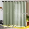 imageNICETOWN Grommet Blackout Curtains for Living Room Bedroom Window Panels Thermal Insulated Soundproof Sliding Door Curtains for Patio Glass Door W52 x L95 Inch 2 Panels Dark MallardOlive Green