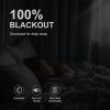 imageNICETOWN Grommet Blackout Curtains for Living Room Bedroom Window Panels Thermal Insulated Soundproof Sliding Door Curtains for Patio Glass Door W52 x L95 Inch 2 Panels Dark MallardGreyish Blue