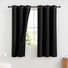 imageNICETOWN Grommet Blackout Curtains for Living Room Bedroom Window Panels Thermal Insulated Soundproof Sliding Door Curtains for Patio Glass Door W52 x L95 Inch 2 Panels Dark MallardBlack