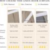 imageNICETOWN Linen Door Curtain 100 Blackout French Door Blinds for Glass Window Fully Light Blocking Privacy Window Drapes Lightweight Tie Up Shade W36 x L69 Natural 1 PanelTaupe