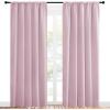 imageNICETOWN Living Room Curtains for Window  Energy Efficient ampamp Noise Reducing Thermal Insulated Rod Pocket Blackout DrapesDraperies for Living Room Baby Pink 2 Panels W52 inches x L84 inches