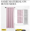imageNICETOWN Living Room Curtains for Window  Energy Efficient ampamp Noise Reducing Thermal Insulated Rod Pocket Blackout DrapesDraperies for Living Room Baby Pink 2 Panels W52 inches x L84 inches