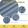 imageNICETOWN Short Blackout Stone Blue Curtain 54 inches Long  Grommet Thermal Window Treatment Solid Drapes Sound Reducing for BedroomHome Office 1 Panel W52 x L54