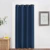 imageNICETOWN Blackout Doorway Curtain Drape 78 inch Long  Grommet Noise Reducing Thermal Insulated Solid Modern Window Treatments for Bedroom Closet 1 Panel 52 x 78 Inch Moroccan Blue
