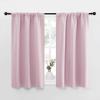 imageNICETOWN Kitchen Curtains Thermal Insulated Curtains ampamp Drapes Small Window Blackout Curtain Panels for Girls Room Lavender Pink 34 in x 45 in W x L 2 Panels