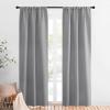 imageNICETOWN Silver Grey Window Curtains for Bedroom  Home Decoration Thermal Insulated Rod Pocket Blackout Blinds ampamp Drapes for Small Windows Silver Grey 2 Panels W34 x L84 Inch