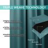 imageNICETOWN 100 Blackout Window Curtain Panels Sea Teal 2 PCs 62quot Wide Each Panel Cold and Full Light Blocking Drapes with Black Liner for Nursery 84 inches Drop Thermal Insulated Draperies