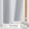 imageNICETOWN 2 Panels RodFree Outdoor Curtains for Patio Waterproof Sticky Top ampamp Back Tab Bottom with Free Rope for Wind Resistance Weatherproof Drapes for GazeboPorch W52 x L84 in Biscotti BeigeGreyish White