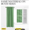 imageNICETOWN Blackout Curtain Panels Window Draperies  Forest Green Color 62x84 inch 2 Pieces Insulating Room Darkening Blackout Drapes for Doorway Shower Bathroom Laundry Room Bifold Door