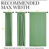 imageNICETOWN Blackout Curtain Panels Window Draperies  Forest Green Color 62x84 inch 2 Pieces Insulating Room Darkening Blackout Drapes for Doorway Shower Bathroom Laundry Room Bifold Door